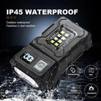Luminoxar Tactical Mini LED Work Light | USB-C Rechargeable | 7 Light Modes & Magnetic Base | 8.1 × 4.5 × 2.6 cm | IPX4 Waterproof