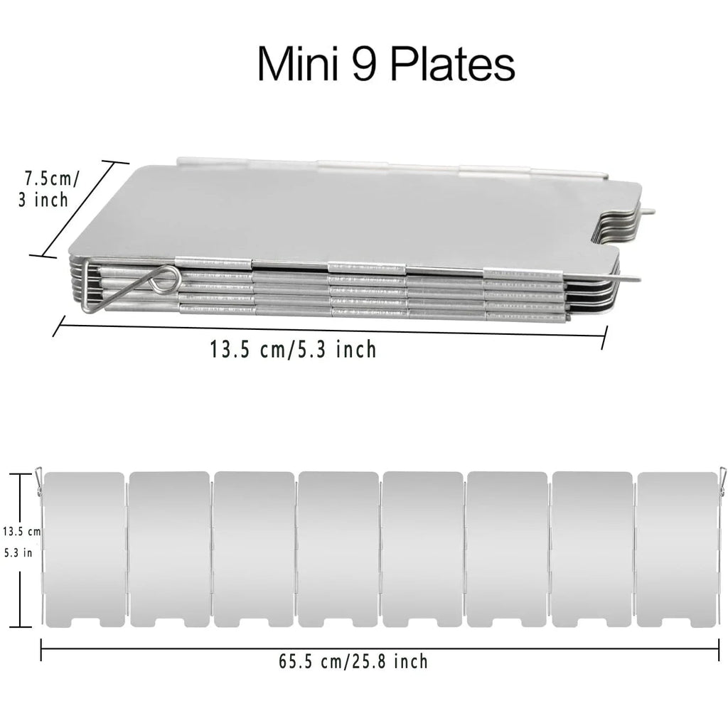WindShieldX Camping Windshield | Foldable & Ultralight | Stainless Steel | For Gas Cookers & Outdoor Cookers