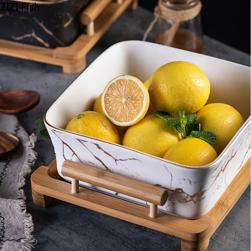 Marble Serving Bowl