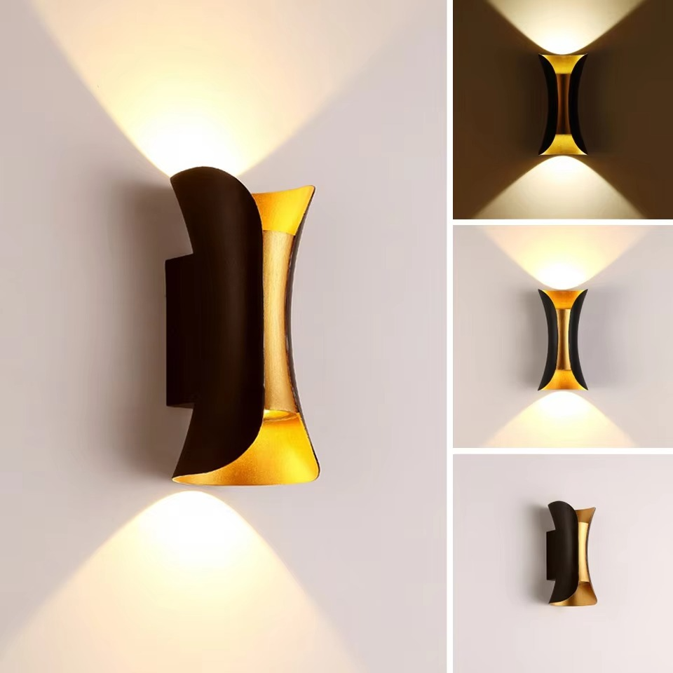 Modern Dual-Tone LED Wall Lamp – Waterproof & Minimalist for Indoors & Outdoors