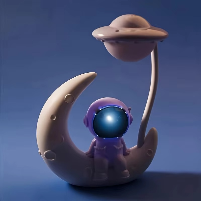 Astronaut Moon Nightlight LED Desk Lamp for Bedroom Décor and Gifts