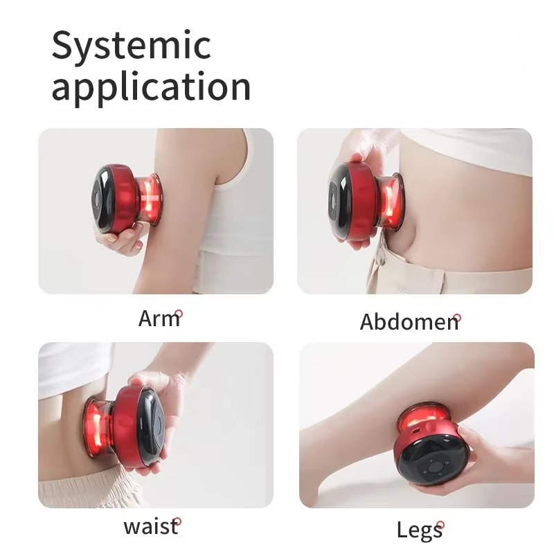 Electric Cupping Therapy and Gua Sha Massage Device Rechargeable Slimming and Wellness Tool