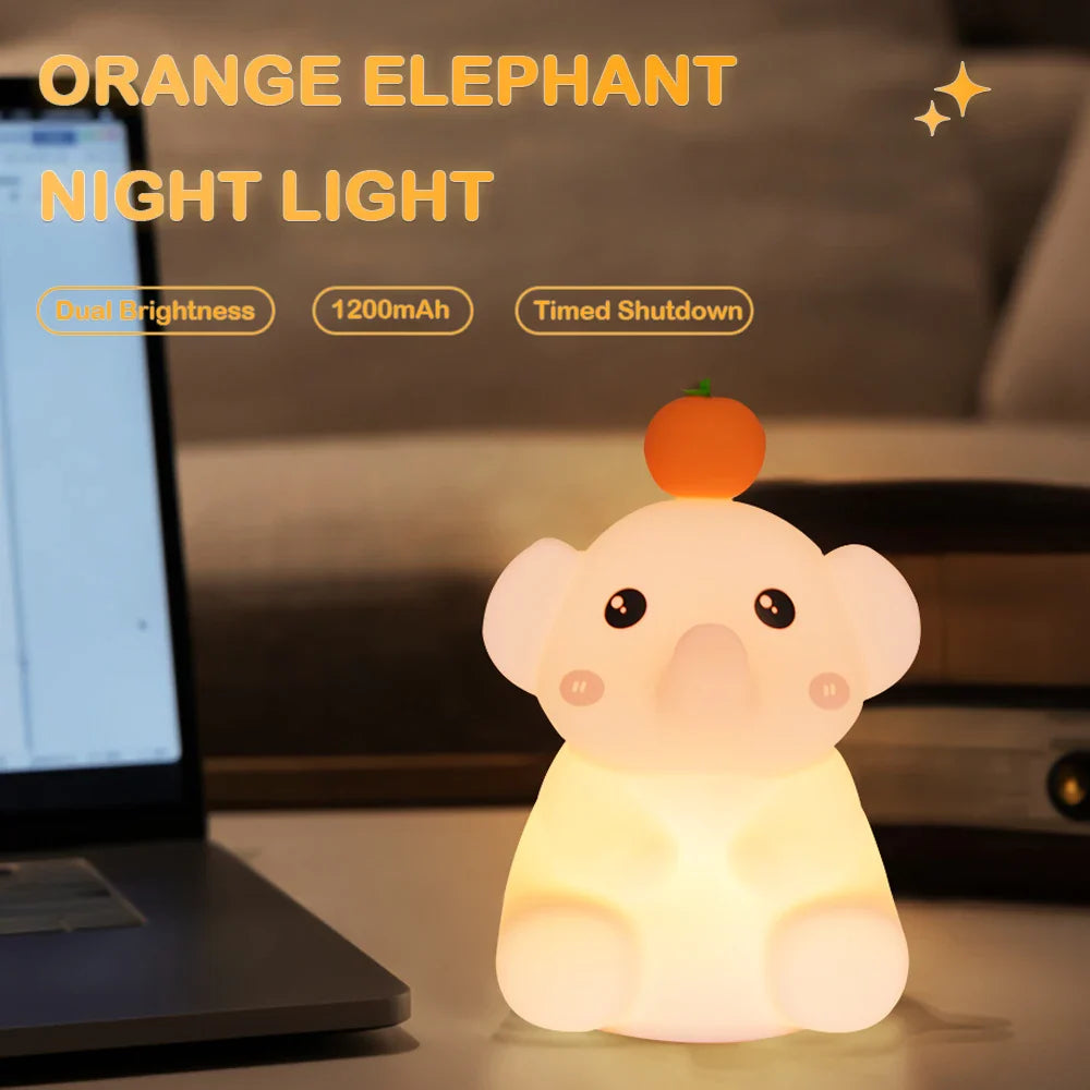 LumiDum LED Night Light | Soft Silicone | 3 Brightness Levels | Portable & Rechargeable | 17.7 × 9.1 cm