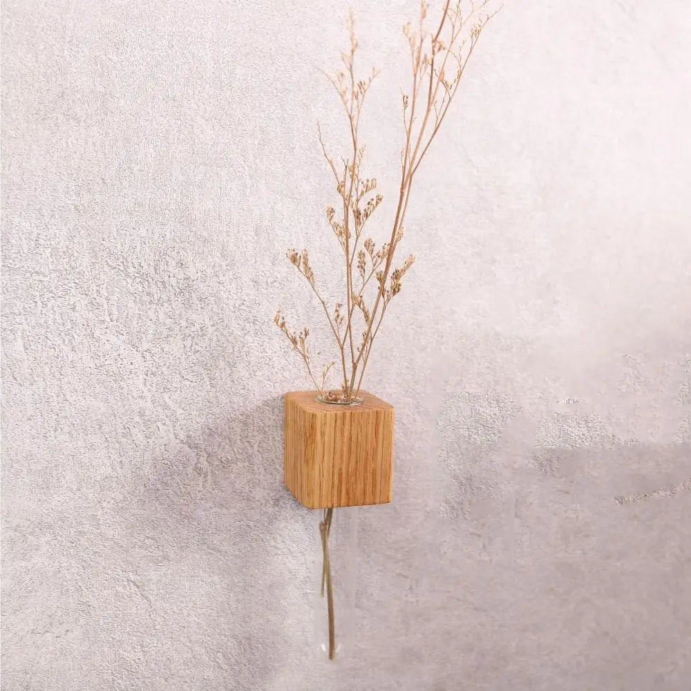 Wooden Magnetic Flower Tube Vase