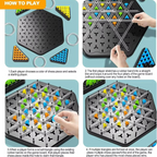 Chain Triangle Chess Duel Strategy Board Game for Kids and Adults