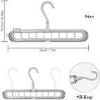 3Pcs 9-hole Clothes Hanger
