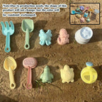 PlayaFun Sand play set | Foldable bucket & accessories | Colorful & child-friendly | For beach & garden