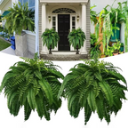 UV-Resistant Lifelike Boston Fern for Outdoor and Indoor Decor