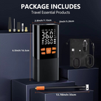 Portable Tire Inflator Air Compressor, 180 PSI Rechargeable Pump with 25000mAh Battery