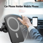 15W Magnetic Wireless Car Charger Mount with Type-C Fast Charging for iPhone 12 and 13 Series