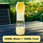 PetHydra Duo Dog Water Bottle with Feeding Bowl | 2-in-1 Outdoor Dispenser | For Small & Large Dogs & Cats