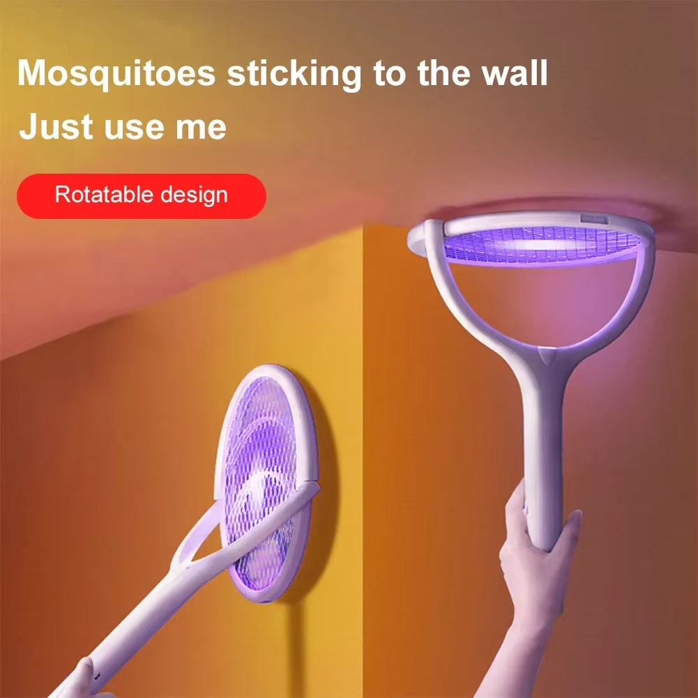2-in-1 Rechargeable Mosquito Killer Lamp and Electric Swatter