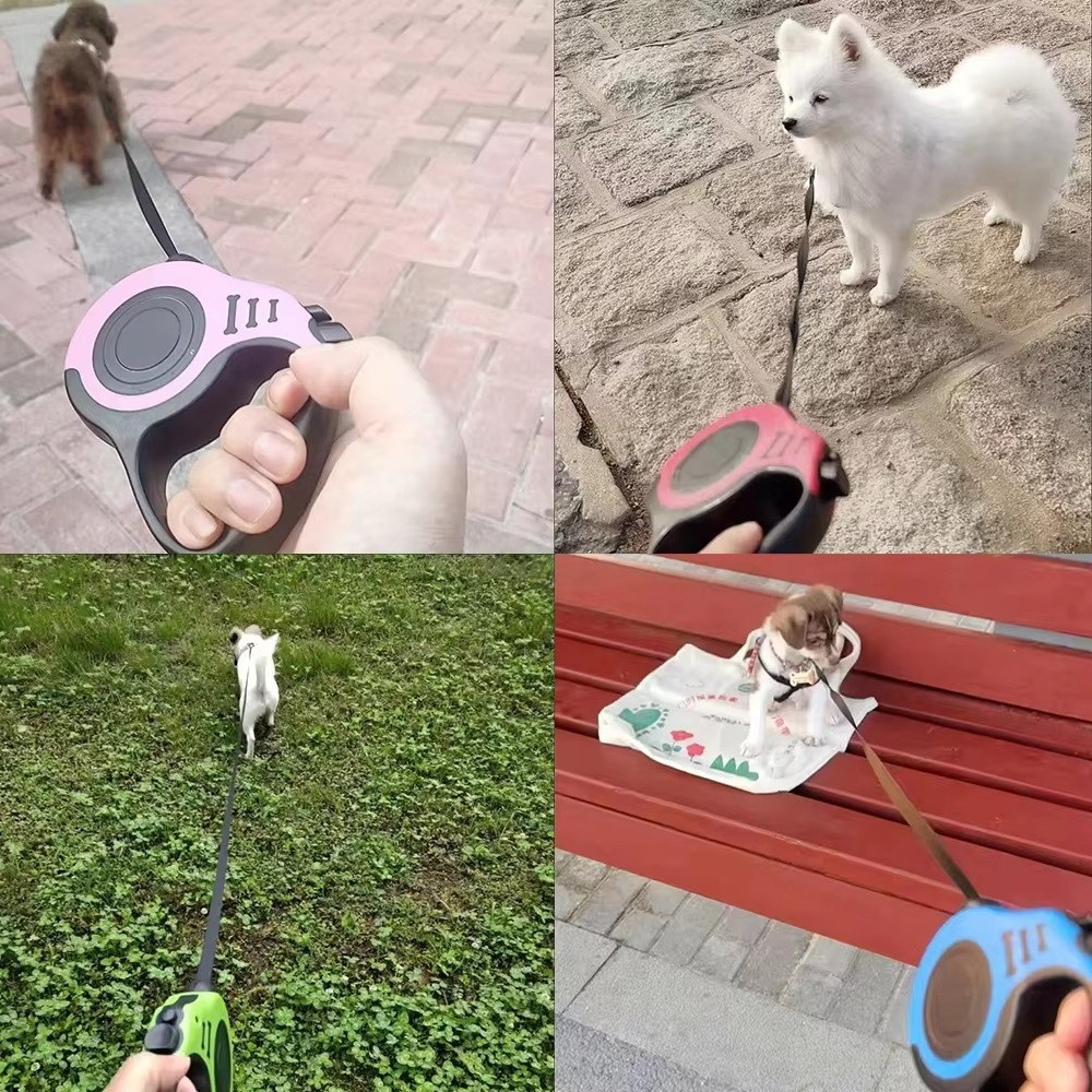 Retractable Pet Leash for All Dog Sizes - Ideal for Hiking and Walking