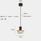 Modern Creative Glass Pendant Lamp with Cracked Effect