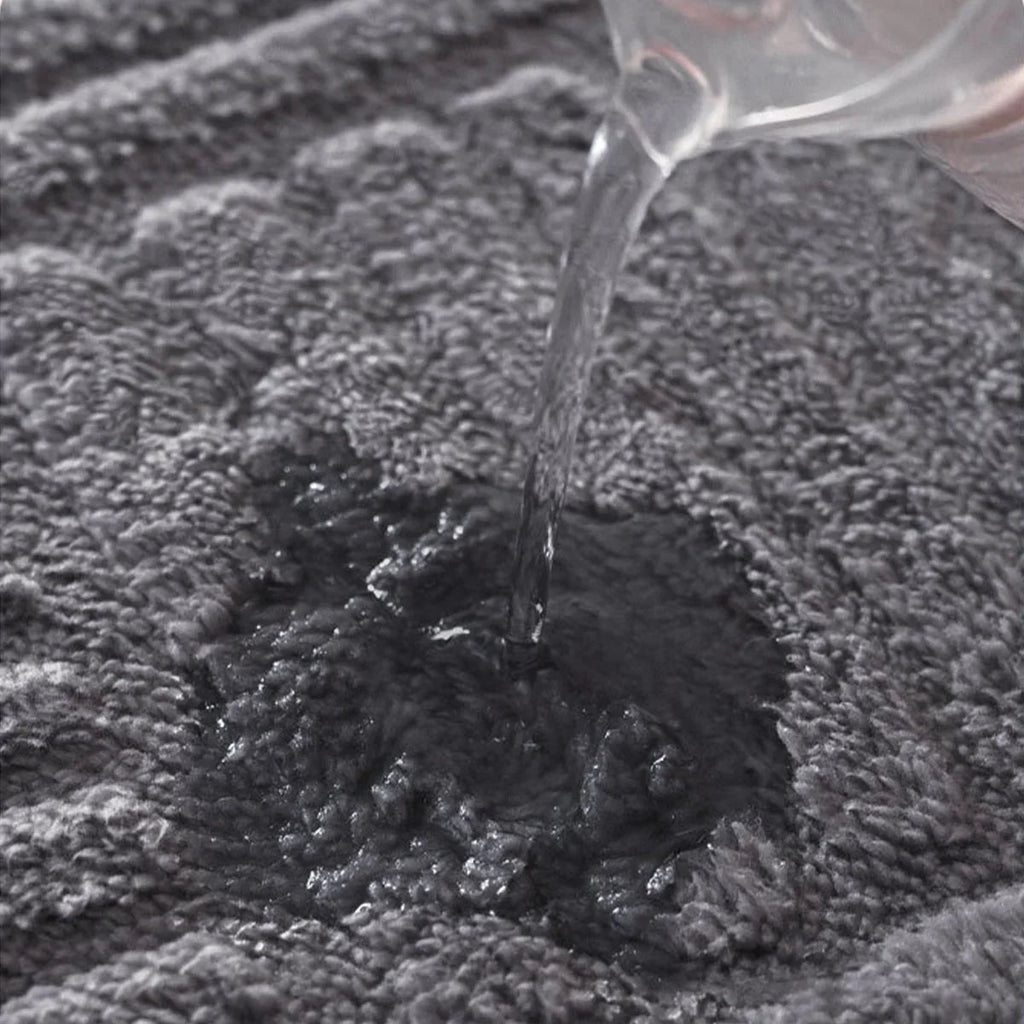 Striped Non-Slip Bath Mat, Soft and Absorbent