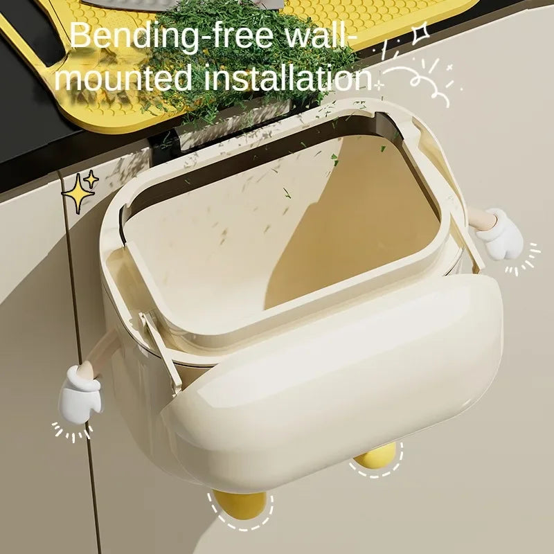 Surprised Face Hanging Trash Can