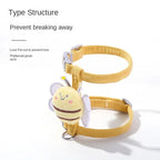 BeeWalk | Adjustable Harness Set with Leash & Collar | Double Layer Design in Cartoon Bee Look | For Cats & Small Dogs