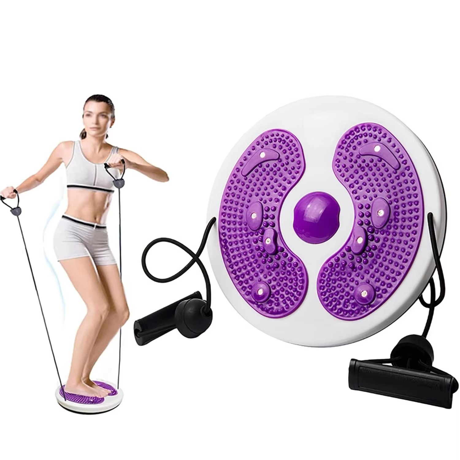 Magnetic Waist Torsion Disc with Foot Massage