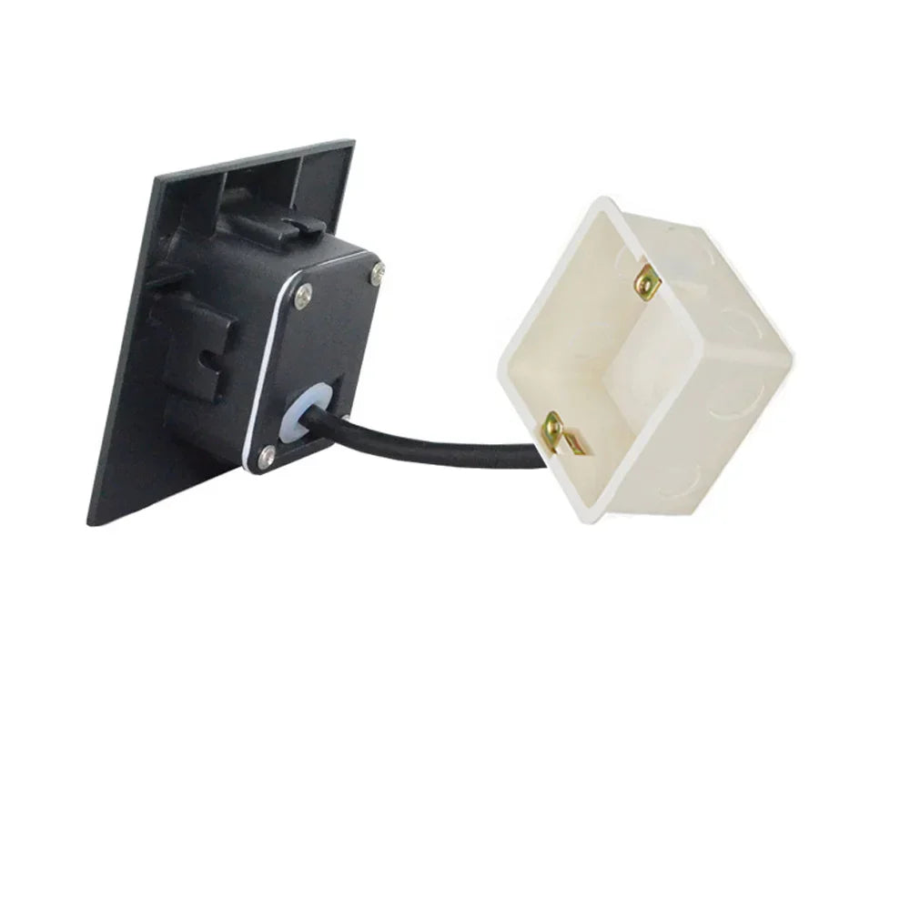 Modern waterproof IP65 LED recessed wall lamp for outdoor lighting - 3W embedded step & staircase balcony portal light