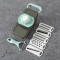 SchnippelMeister Vegetable Cutter 5-in-1 | Multi Cutter with Collection Container | Grater, Slicer & Dicer | BPA-free & Dishwasher Safe | 27×11×10 cm