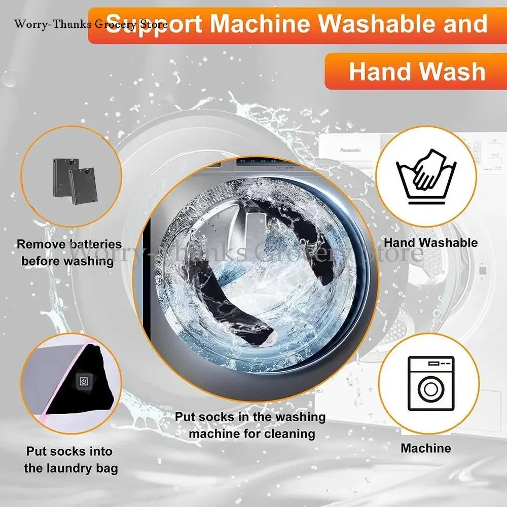 HeatWear Rechargeable Socks with Battery Box | Electric Heating Socks for Women & Men | Warm Socks for Skiing, Hiking & Outdoor