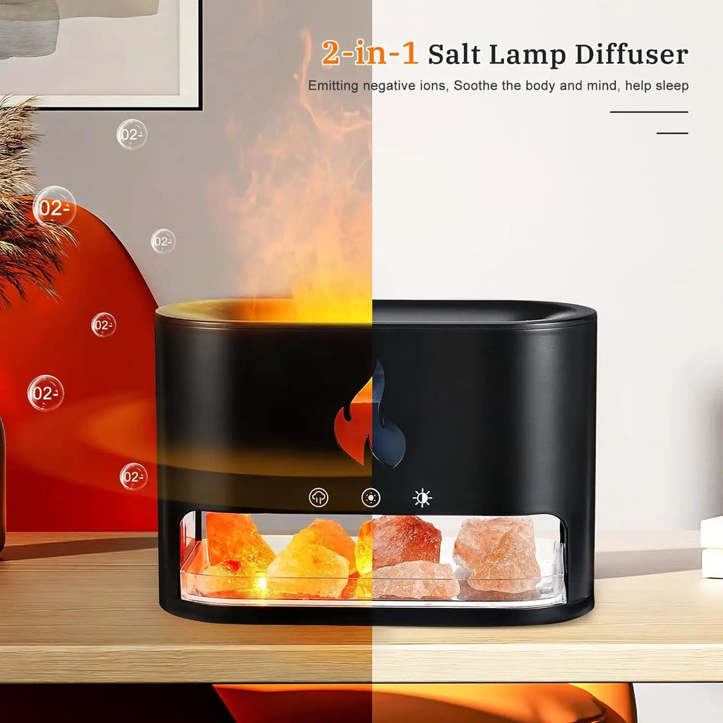 Crystal salt stone fire vaporizer