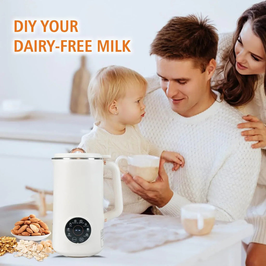 PlantPure Plant Milk Maker 8-in-1 | For Nut, Oat & Soy Milk | 1000 ml Capacity | BPA-free