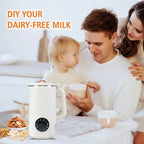 NutriBlend 8-in-1 Plant-Based Milk Maker (1000ml) – Almond, Oat, Soy & More