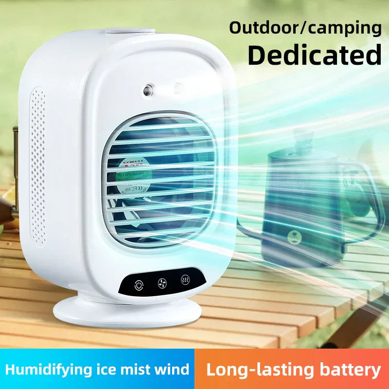 CoolAir Breeze | 3-in-1 Fan & Humidifier | Compact and USB-powered | 7 Color Mood Light