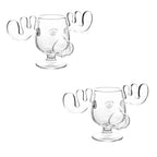 Nordic Antler Novelty Drinking Glass