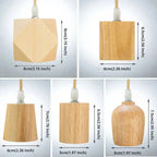 Handcrafted wooden pendant lamp with a naturally warm aura and timeless charm