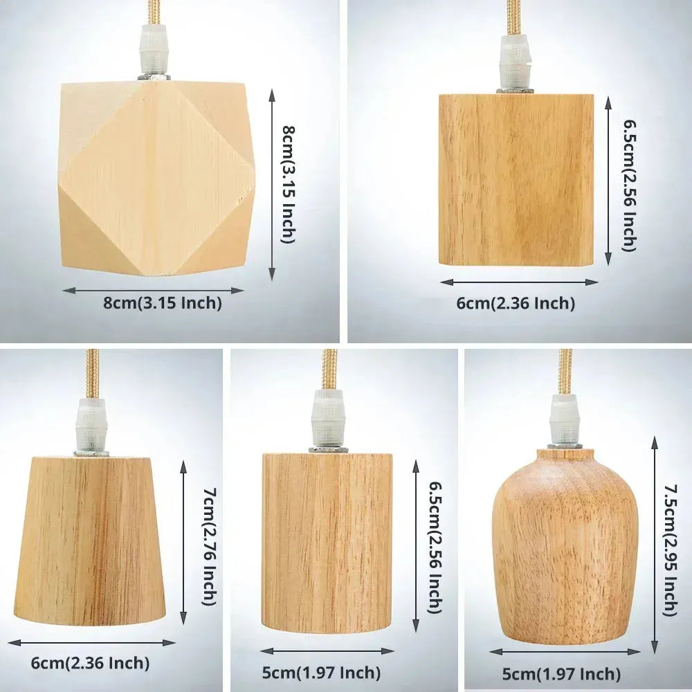 Handcrafted wooden pendant lamp with a naturally warm aura and timeless charm