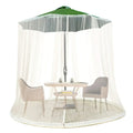 Mosquito net for parasols up to 4m with zip fastener