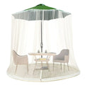 Mosquito net for sun umbrellas up to 4 m – Adjustable & with zipper