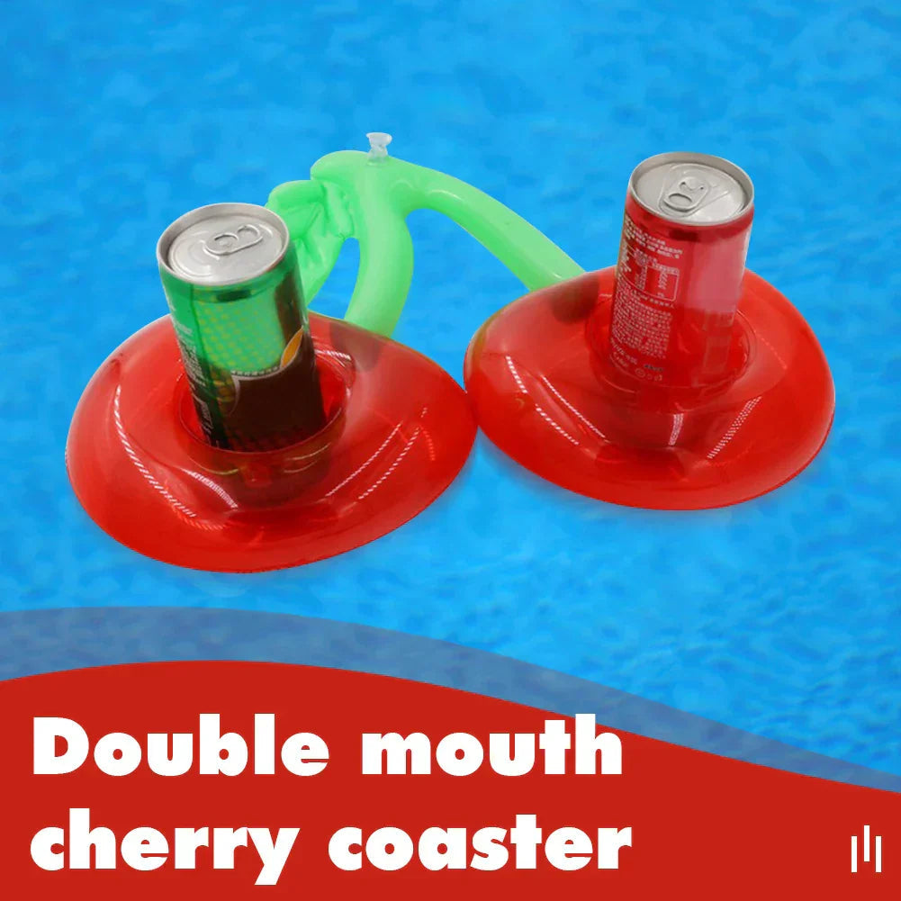 Floata CherryCup | Inflatable Drink Holder | Pool Party Must-Have | Fruity Design