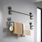 MagnaGrip Power Suction Cup Towel Holder – Black self-adhesive towel holder without drilling