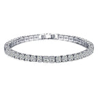 Tennis Bracelet – Shine with Attitude: Elegance in Sterling Silver and Hip-Hop Flair!