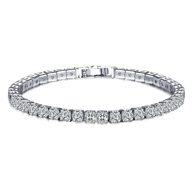 Tennis Bracelet – Shine with Attitude: Elegance in Sterling Silver and Hip-Hop Flair!