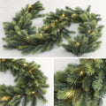 LightLux | Artificial Pine Garland with LED Lighting