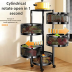 360° Rotating Multi-Layer Kitchen Round Storage Rack