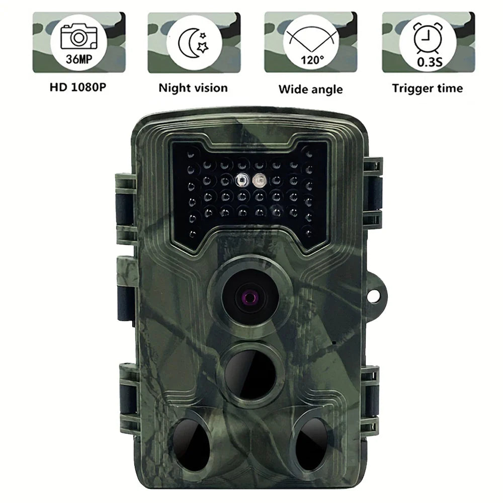 Hunting trail camera 36MP 1080P with night vision