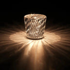 Exclusive light made of metal and crystal