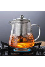 Stainless Steel Infuser Glass Teapot