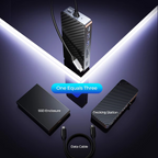 Ultimate USB-C Laptop Docking Station with Integrated SSD Enclosure