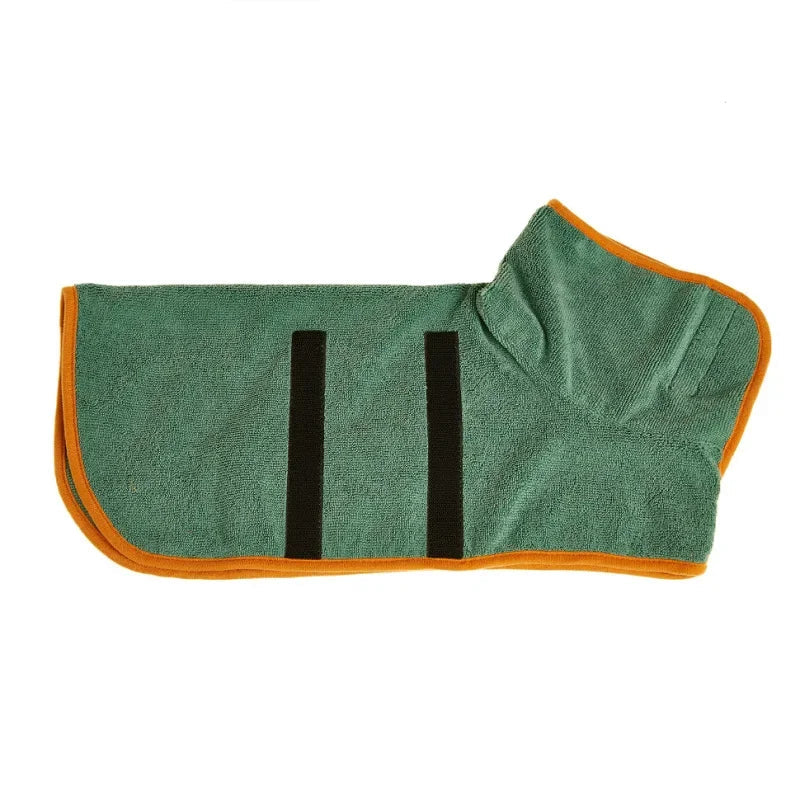 Pet bathrobe, highly absorbent and quick-drying