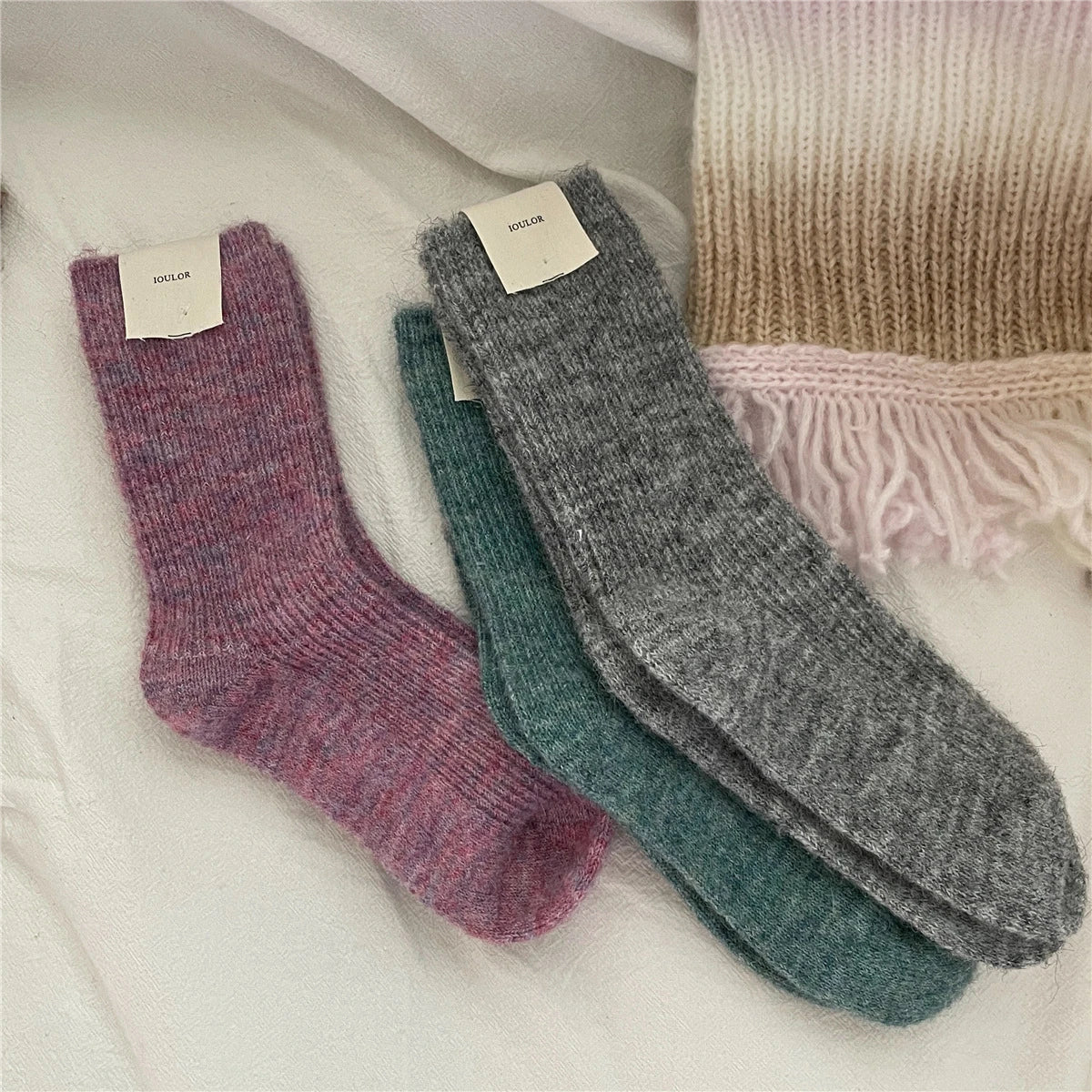CozyWarmth | Women's Thermal Socks | 9% Wool & Cashmere | Extra Thick & Soft | Japanese Knitting Style