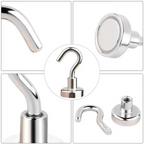10-Piece Multipurpose Strong Magnetic Hooks Set