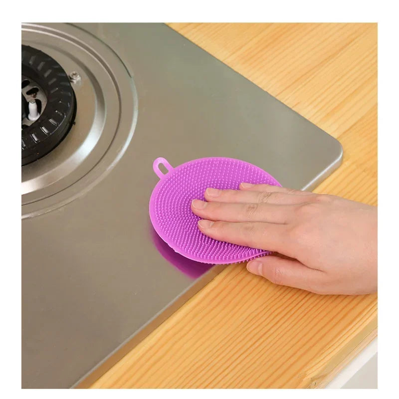 CleanFlex – Silicone Dish Brush & Multifunctional Kitchen Scrubber Pad
