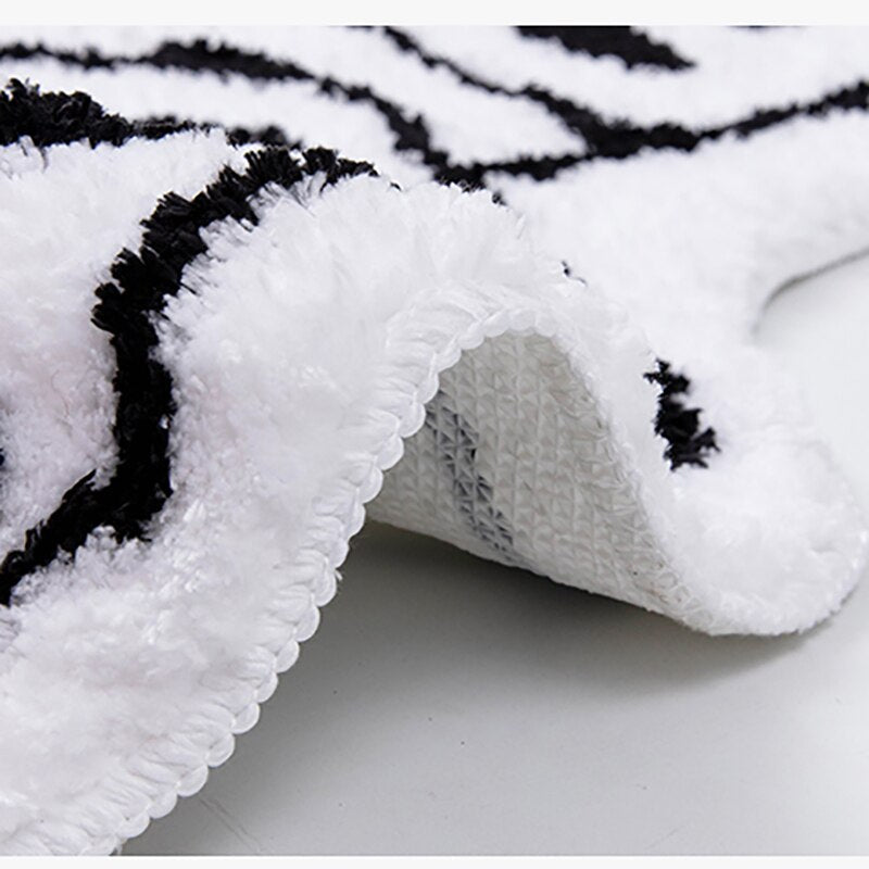 Black & White Grid Rug