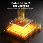PowerLinx USB-C Cable | 100W Fast Charging | Spiral Cable with LED | 1.8m Stretchable & Durable